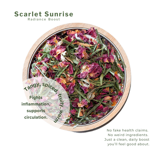 Super Greens Tea | Scarlet Sunrise
