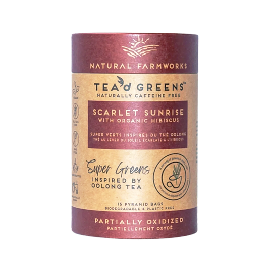 15 Pyramid Bags - Refill Cylinders - 45g Scarlet Sunrise Super Greens