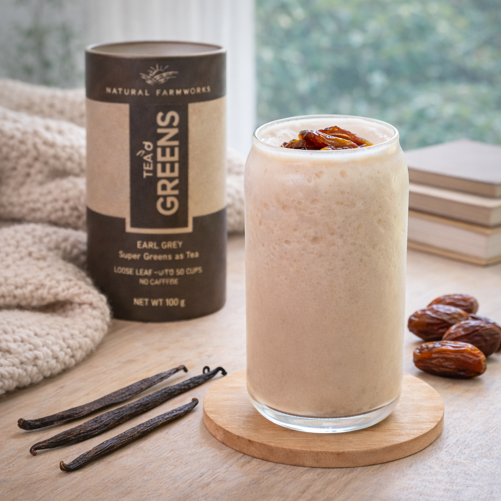 Earl Grey London Fog latte made with Tea’d Greens whole-leaf infusion