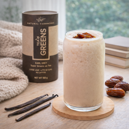 Earl Grey London Fog latte made with Tea’d Greens whole-leaf infusion