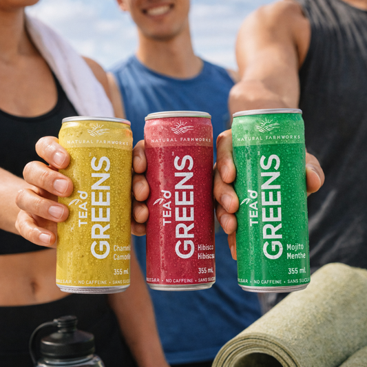 Ready-to-drink herbal infusion with soluble fibre for gentle daily gut support