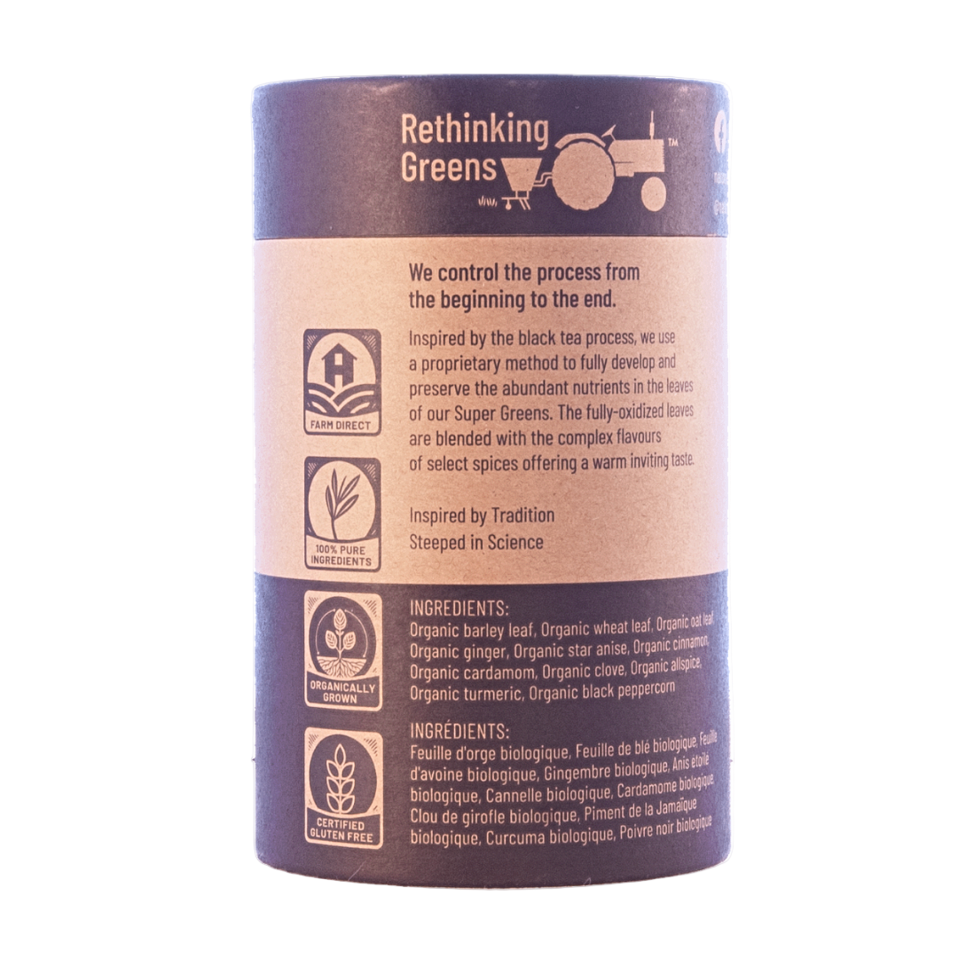 Spiced Chai Loose Leaf Cylinder Back